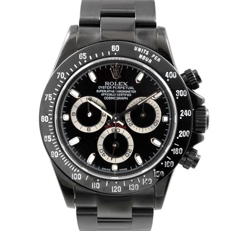 rolex daytona black pvd case|rolex oyster steel dial.